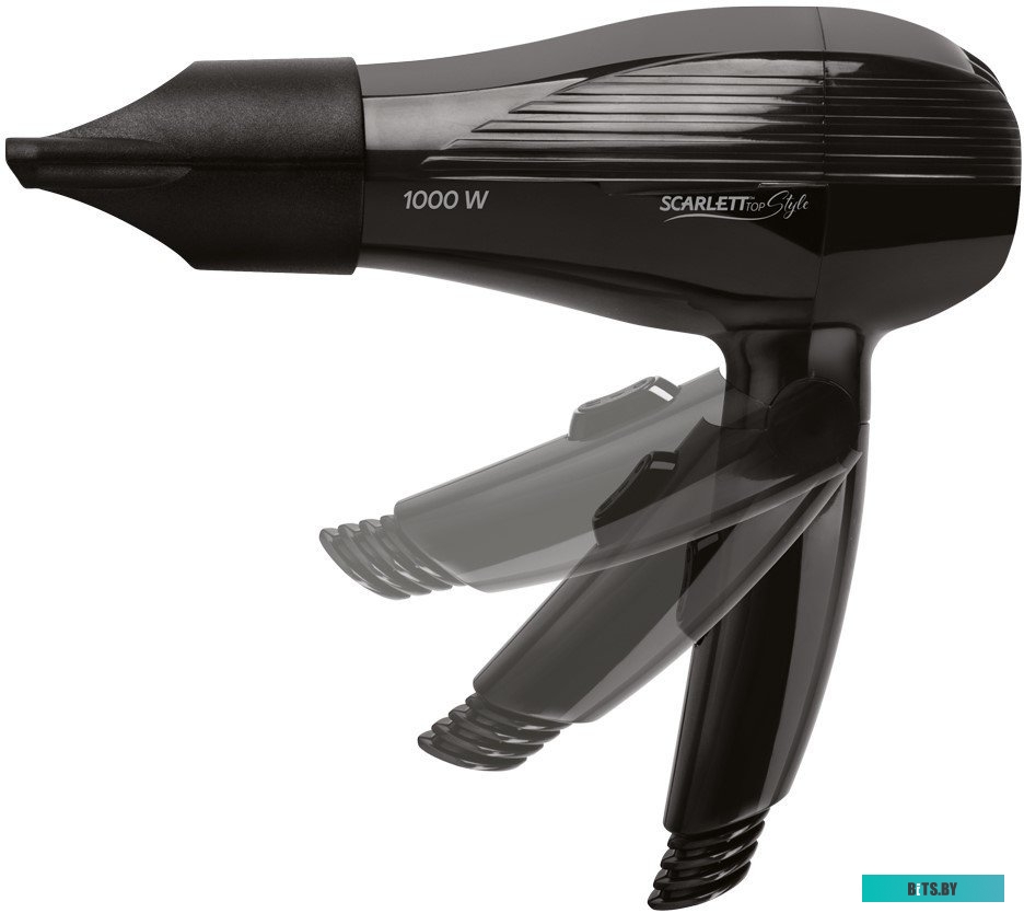 HD70IT23 Фен SCARLETT SC-HD70IT23, дорожный, 850Вт, черный