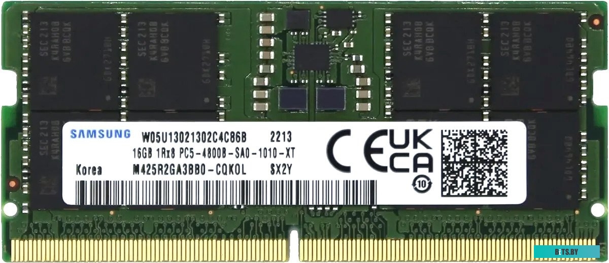 Память оперативная Samsung DDR5 16GB SODIMM 4800MHz 1Rx8, 1.1V M425R2GA3BB0-CQK