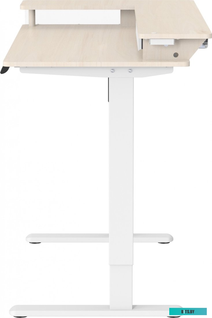 CS-EDL-DWT Стол для компьютера Cactus CS-EDL-DWT столешница ДСП светлый дуб каркас белый 120x71x60см