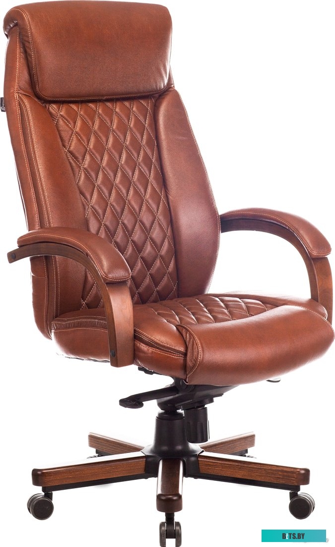 Офисное кресло (Стул) Бюрократ T-9924WALNUT (светло-коричневый) <T-9924WALNUT/CHOK>