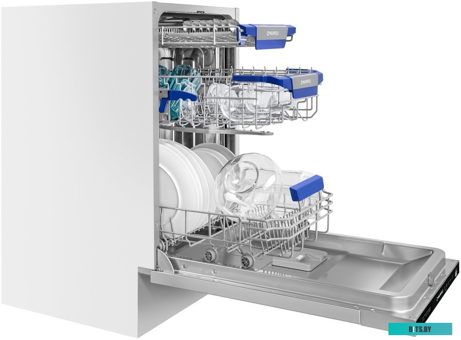 КА-00012695 Холодильник двухкамерный MAUNFELD MFF177NFW No Frost, Side by Side, инверторный белый