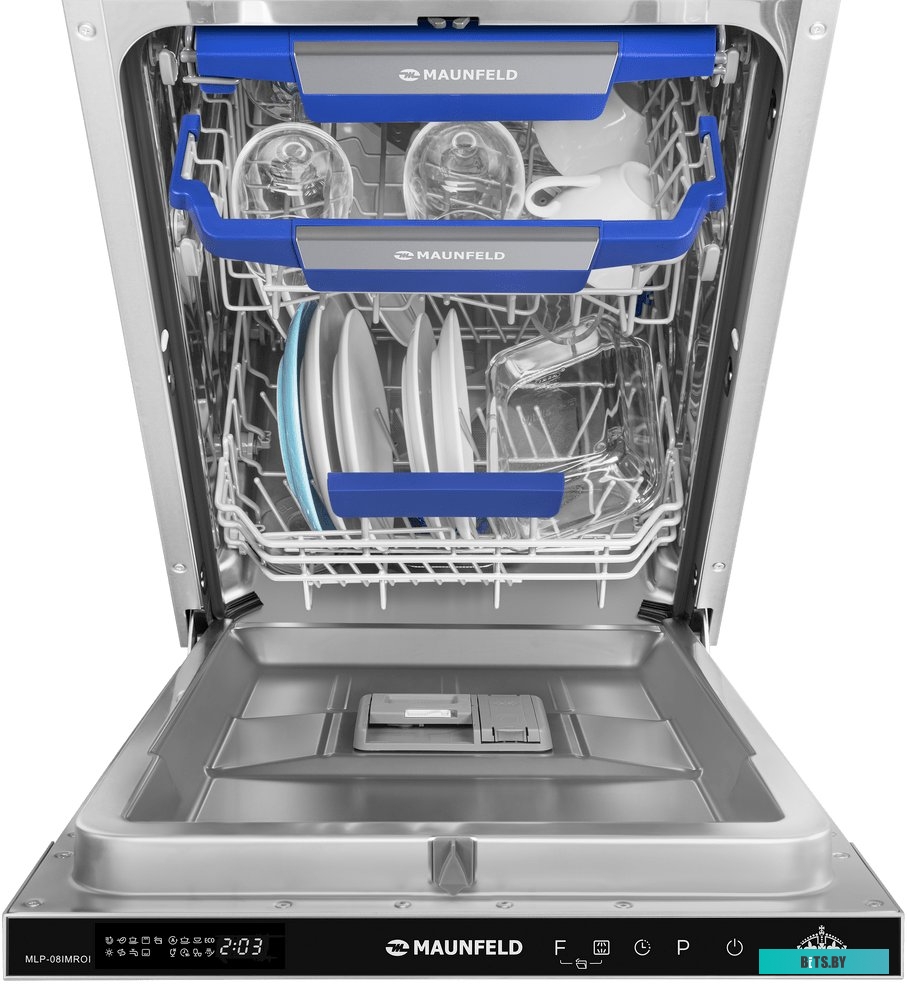 КА-00012695 Холодильник двухкамерный MAUNFELD MFF177NFW No Frost, Side by Side, инверторный белый