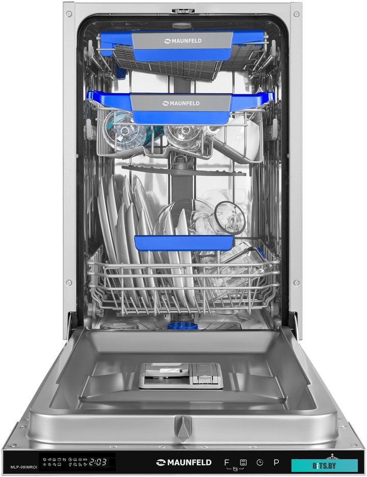 КА-00012695 Холодильник двухкамерный MAUNFELD MFF177NFW No Frost, Side by Side, инверторный белый