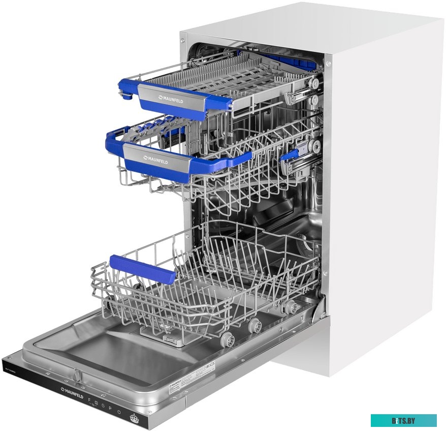 КА-00012695 Холодильник двухкамерный MAUNFELD MFF177NFW No Frost, Side by Side, инверторный белый