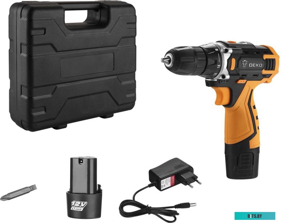 Дрель-шуруповерт Deko Banger SET 3 063-4130 (с 2-мя АКБ, кейс)