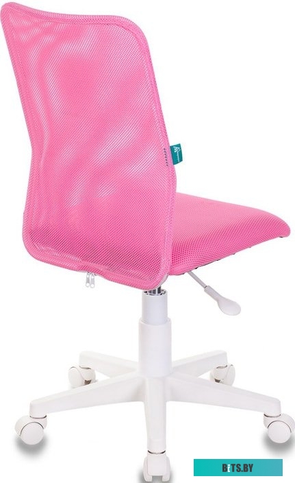 KD-9/WH/TW-13A Кресло детское Бюрократ KD-9, на колесиках, сетка/ткань, розовый [kd-9/wh/tw-13a]