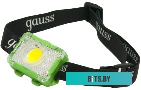 GF305 Фонарь налобный Gauss GFL305 зеленый 3Вт лам.:светодиод. AAAx3 (GF305)