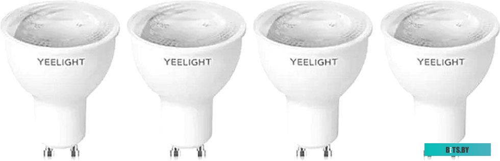 YGYC0120005WTEU Умная светодиодная лампочка Yeelight GU10 Smart bulb W1(Dimmable) - упаковка 4 шт.