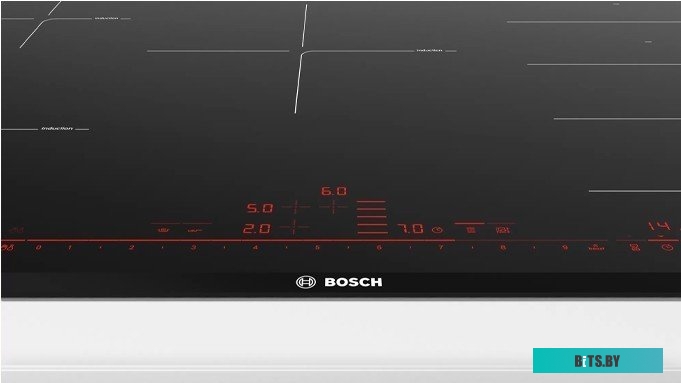 PXV875DC1E Индукционная,  5.1x80.2x52.7, стеклокерамическая поверхность, индукция, независ., без рамки, цвет:черный