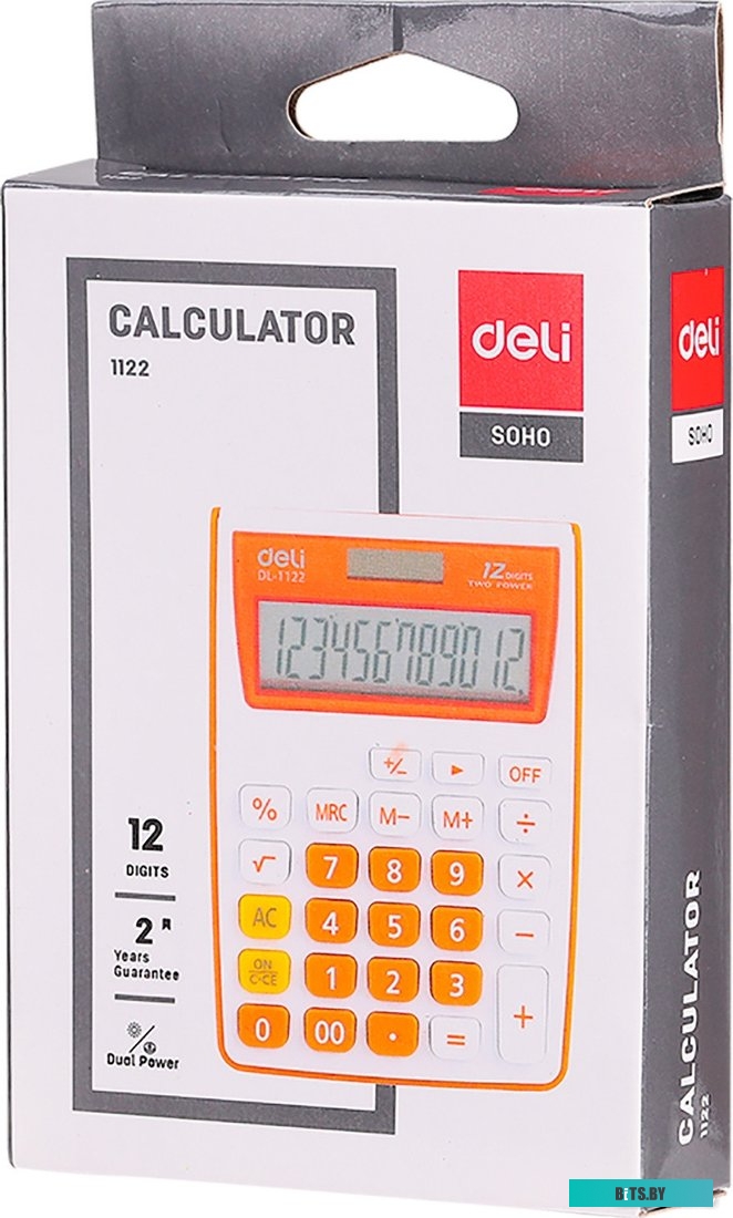 Калькулятор настольный Deli E1122/GREY