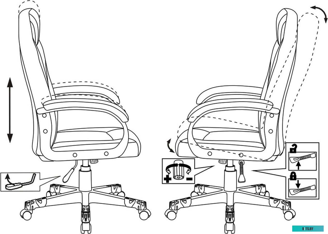 Кресло Бюрократ ZOMBIE GAME 17 GREY (черный/серый)