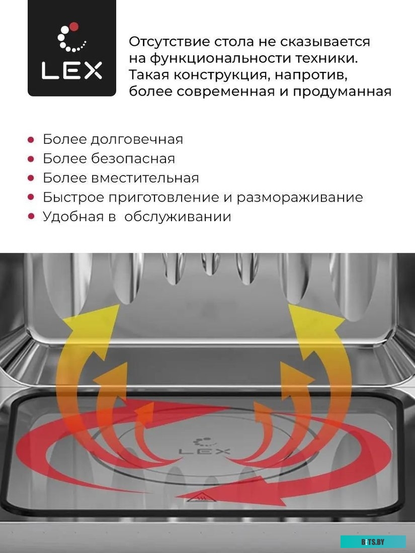 CHVE000014 Микроволновая печь Lex BIMO 20.07 INOX 20л. 800Вт нержавеющая сталь (встраиваемая)
