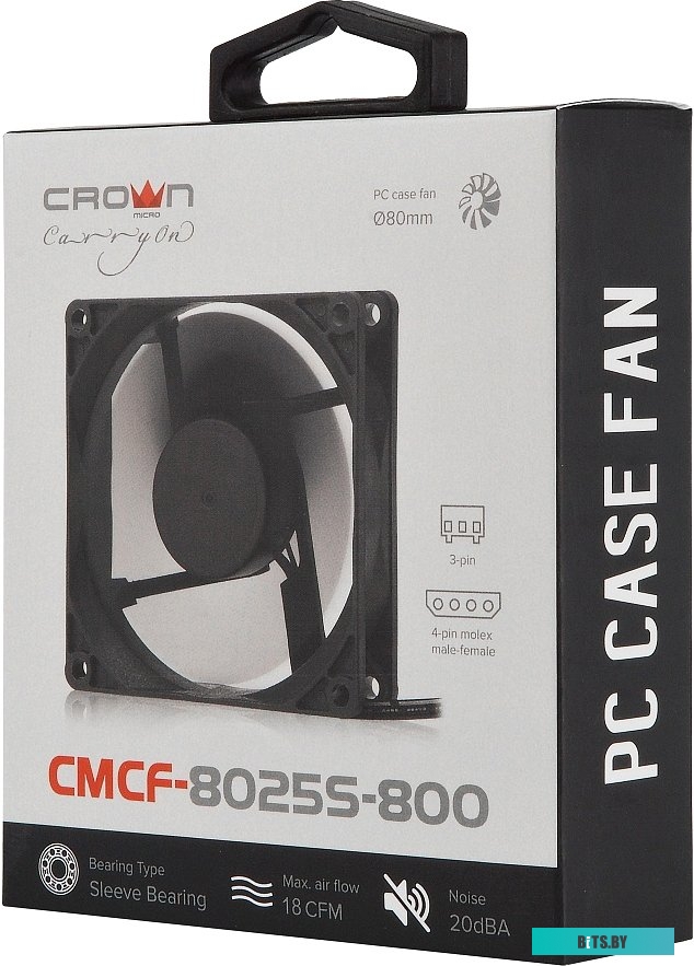 Вентилятор для корпуса Crown CMCF-8025S-800 CMCF-8025S-800