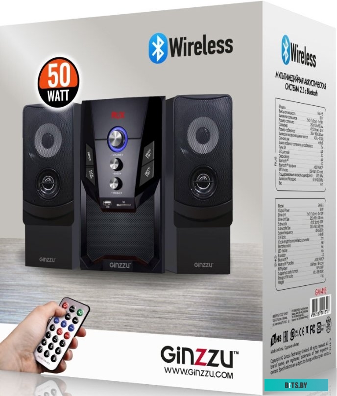 Компьютерные колонки Ginzzu GM-415