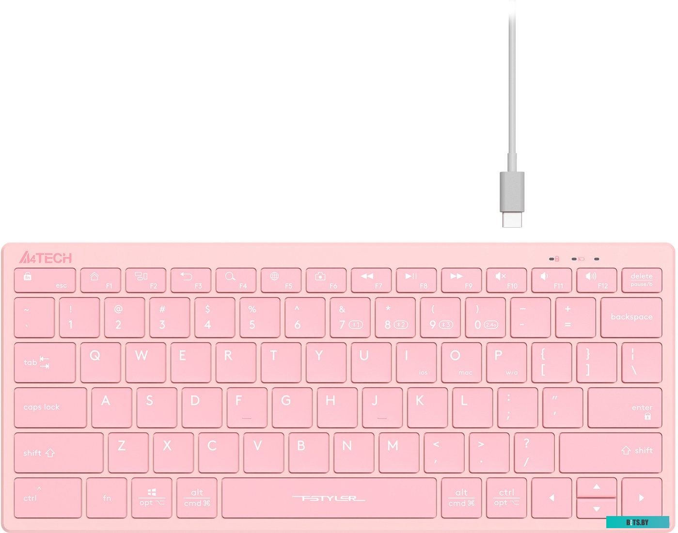 Клавиатура A4Tech Fstyler FBX51C (розовый)