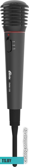 Микрофон Ritmix RWM-100 (черный) <RWM-100 Black>