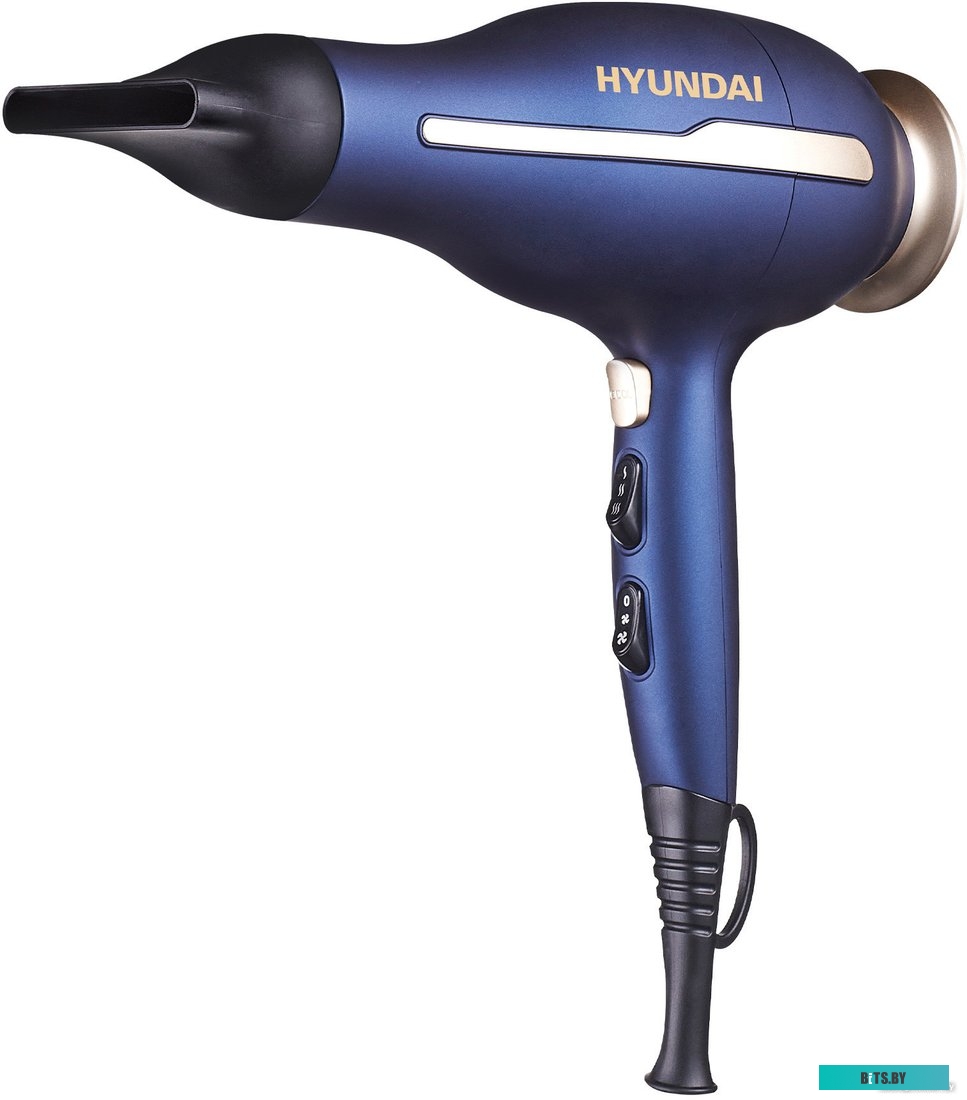 H-HDI0758 Фен Hyundai H-HDI0758, 2400Вт, синий и золотистый