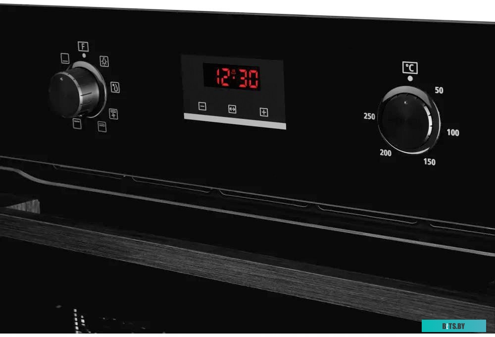 HM 628 Black Встраиваемый духовой шкаф/ 60 см, 70 л, 8 режимов, гидролизная очистка, черный