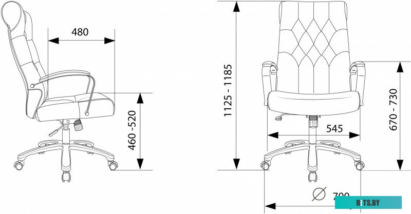T-9928SL/FABR/GREY Кресло руководителя Бюрократ T-9928SL Fabric серый Italia 26 крестов. металл хром