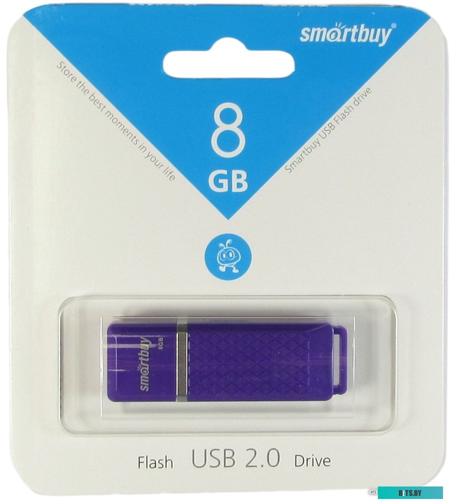 USB накопитель (Флешка) Smart Buy Quartz Violet 8GB [SB8GBQZ-V]