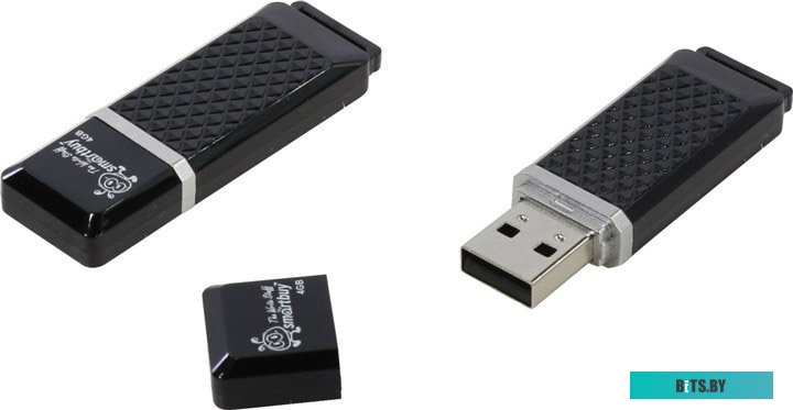 USB накопитель (Флешка) Smart Buy 4GB Quartz (SB4GBQZ-K)