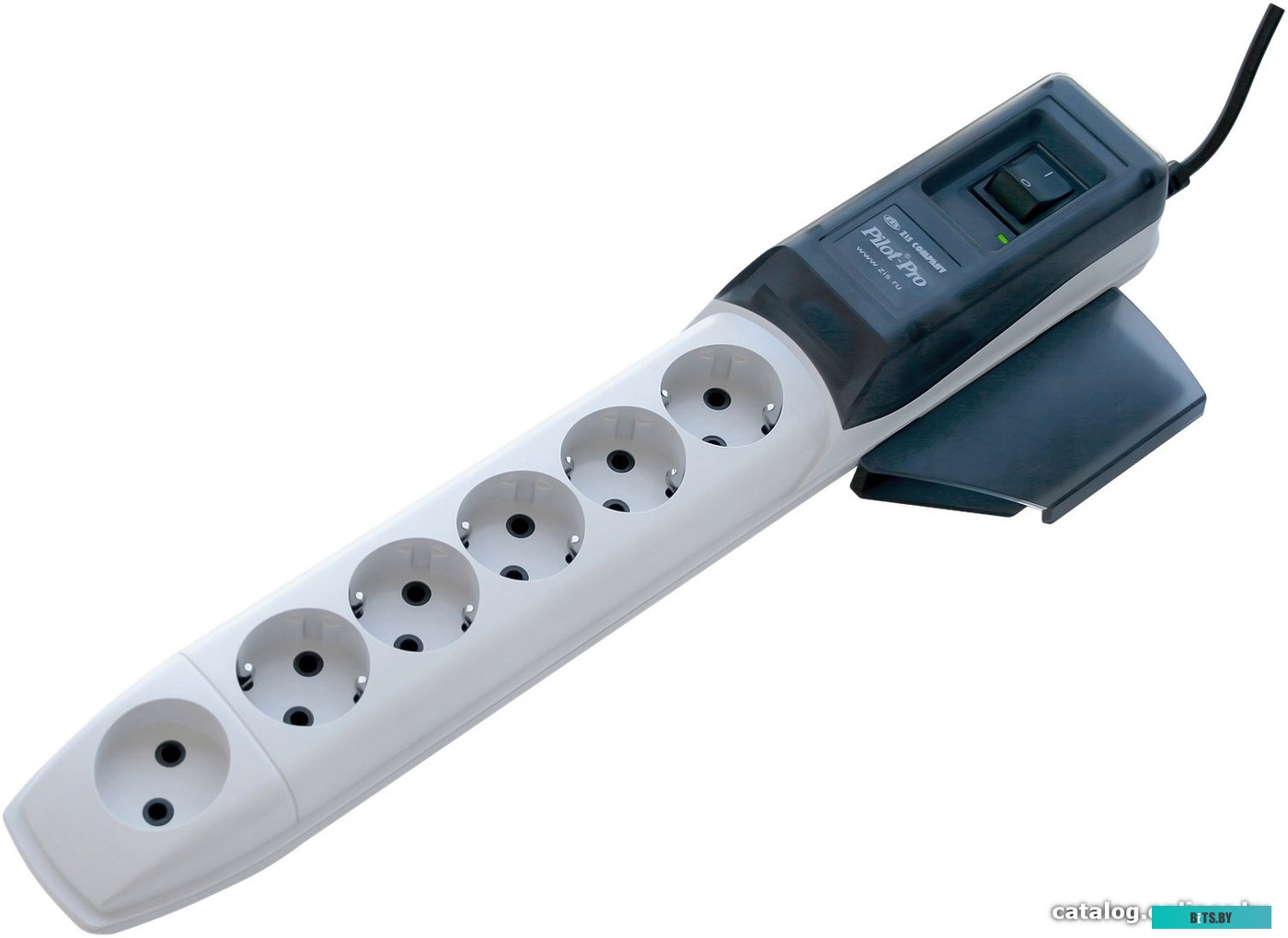 Сетевой фильтр (удлинитель) ZIS Pilot Pro 6 розеток, 10 м, белый