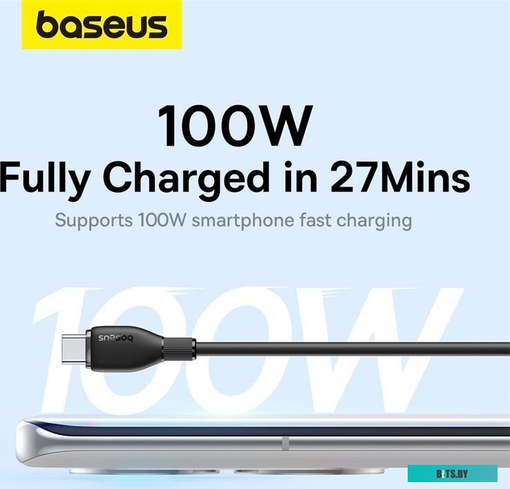 Baseus Pudding Series USB Type-A - USB Type-C (1.2 м, черный)