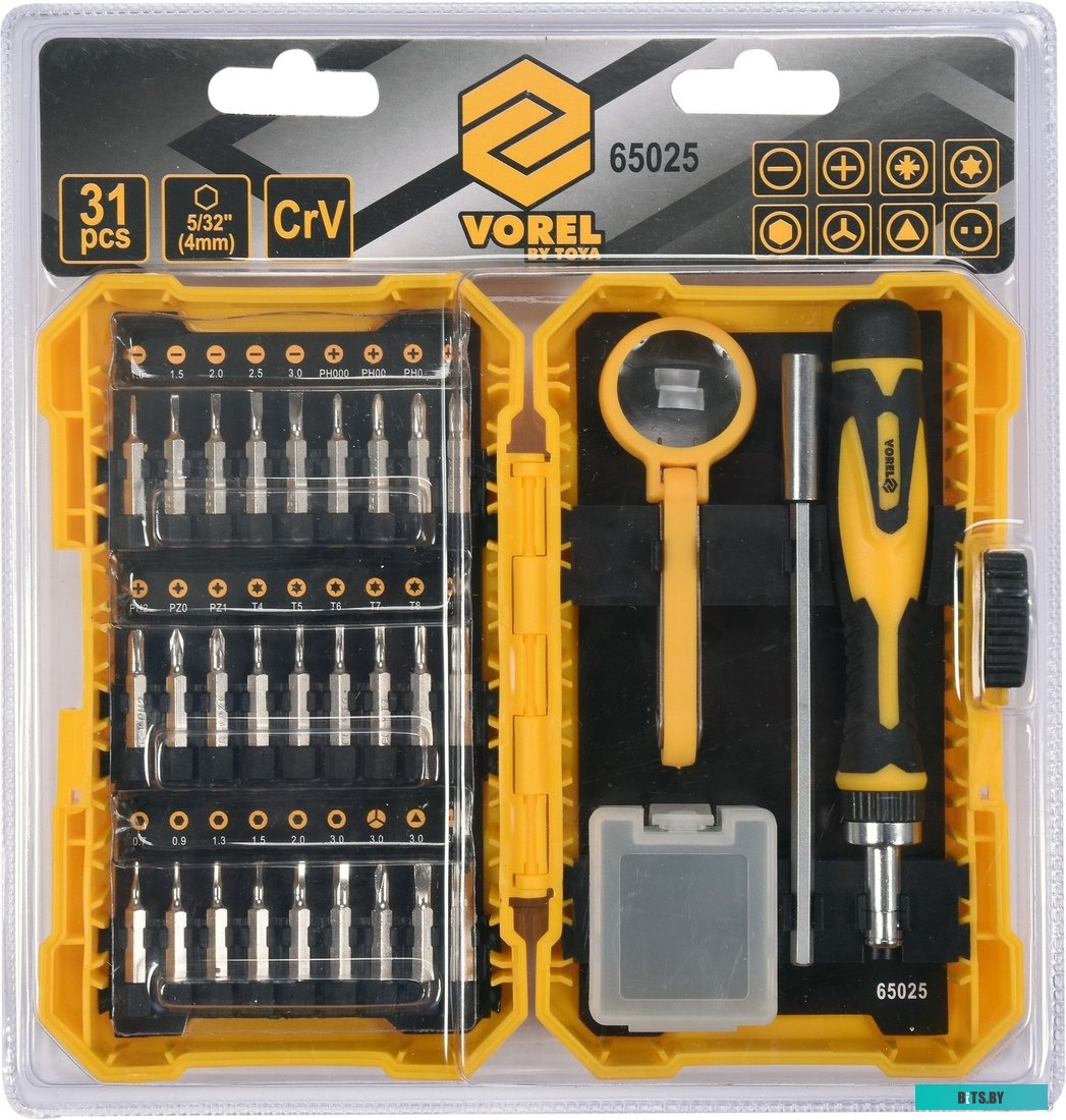 Набор бит Vorel 65025 (31 предмет)