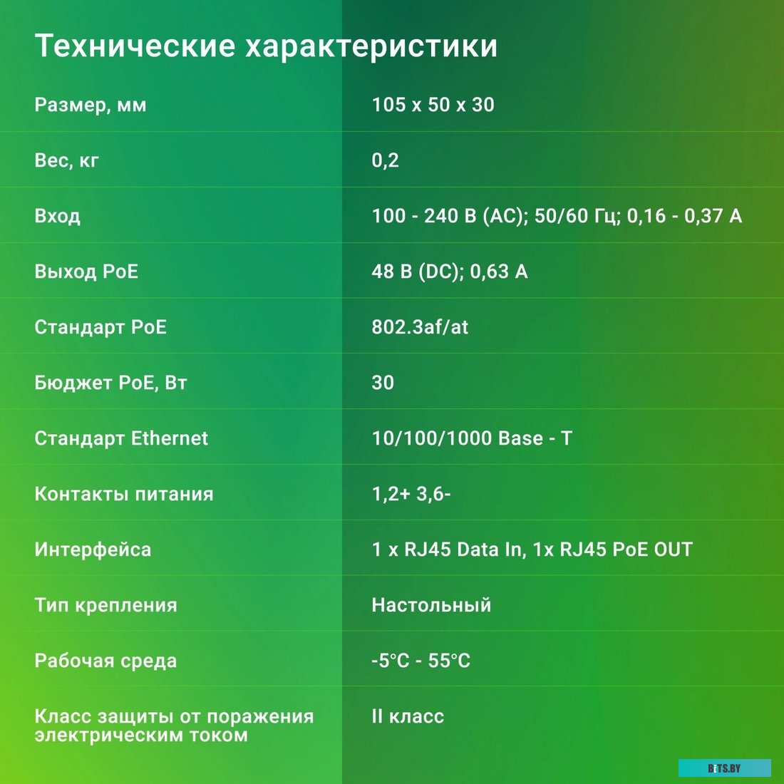 Инжектор PoE Digma DNP30W48GTAP 1974072