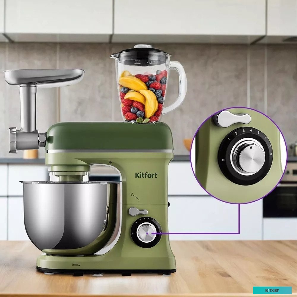 КТ-3436-1 Миксер планетарный KitFort КТ-3436-1, черный