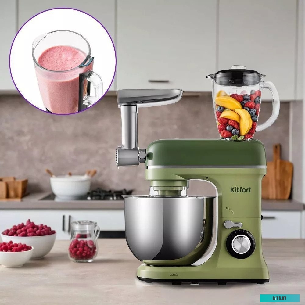 КТ-3436-1 Миксер планетарный KitFort КТ-3436-1, черный