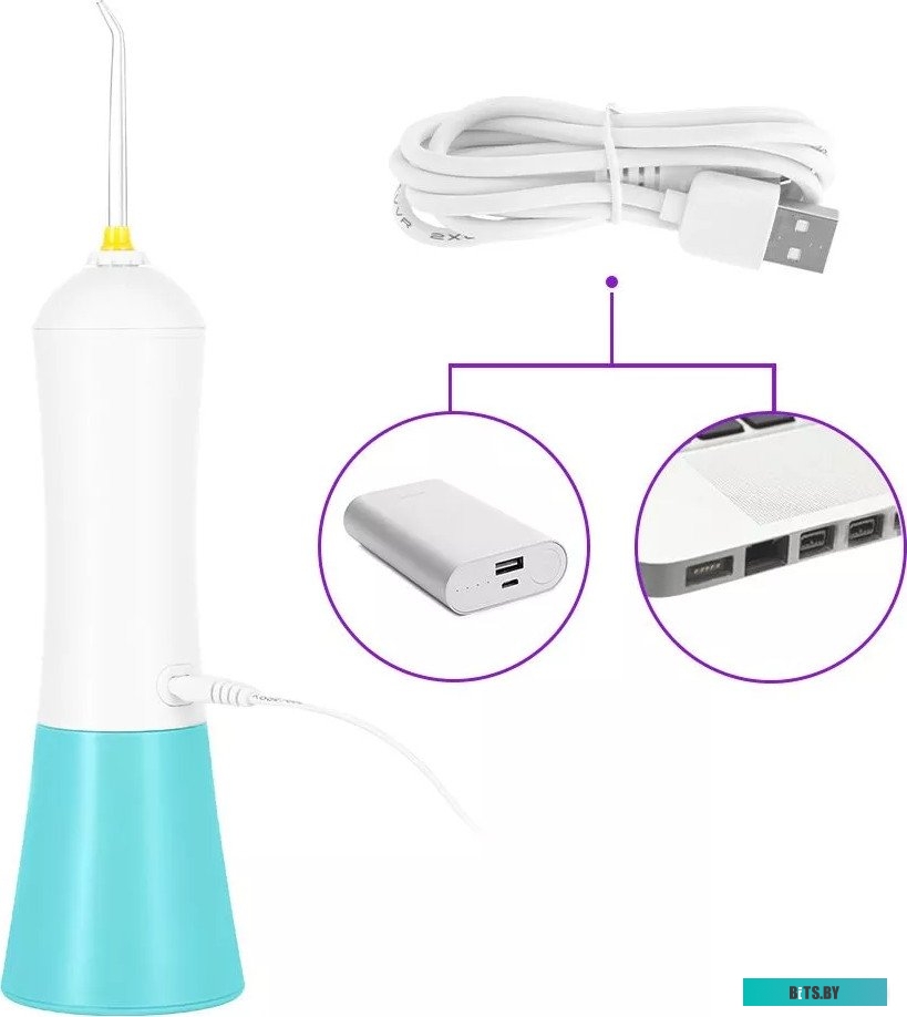 KT-2958-3 Ирригатор для полости рта Kitfort KT-2958-3 (бело-бирюзовый)