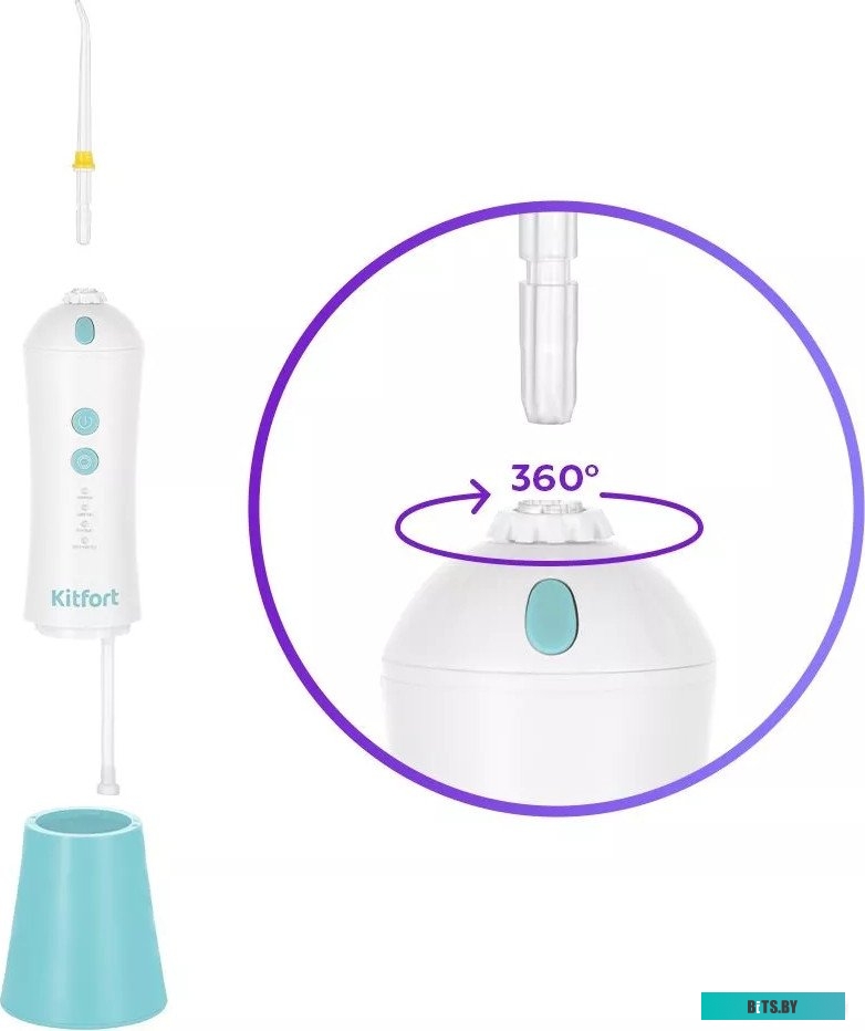 KT-2958-3 Ирригатор для полости рта Kitfort KT-2958-3 (бело-бирюзовый)