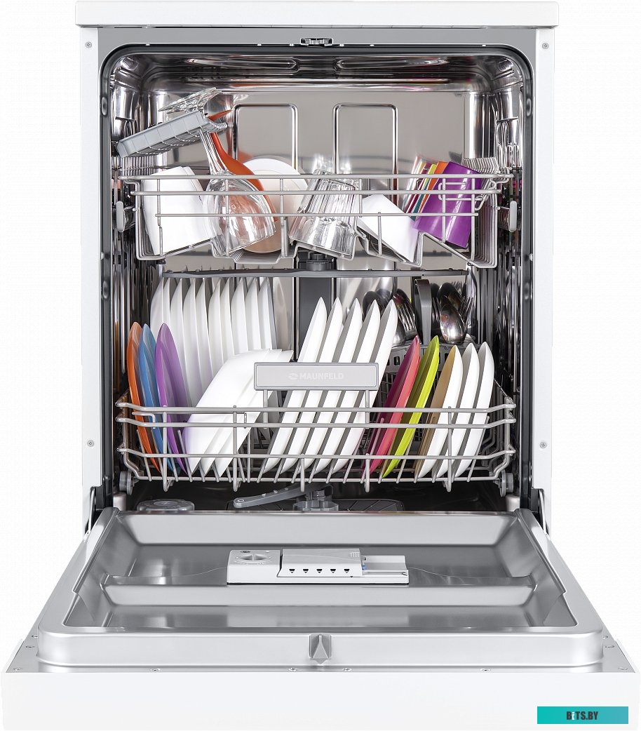 УТ000010683 Посудомоечная машина MAUNFELD MWF12S,  полноразмерная, напольная, 59.8см, загрузка 12 комплектов, белая [ут000010683]