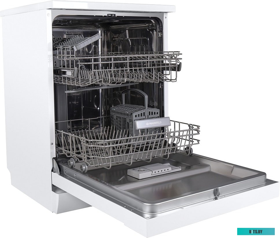 УТ000010683 Посудомоечная машина MAUNFELD MWF12S,  полноразмерная, напольная, 59.8см, загрузка 12 комплектов, белая [ут000010683]