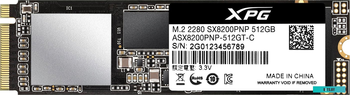 SSD Накопитель ADATA XPG SX8200 Pro 512GB ASX8200PNP-512GT-C