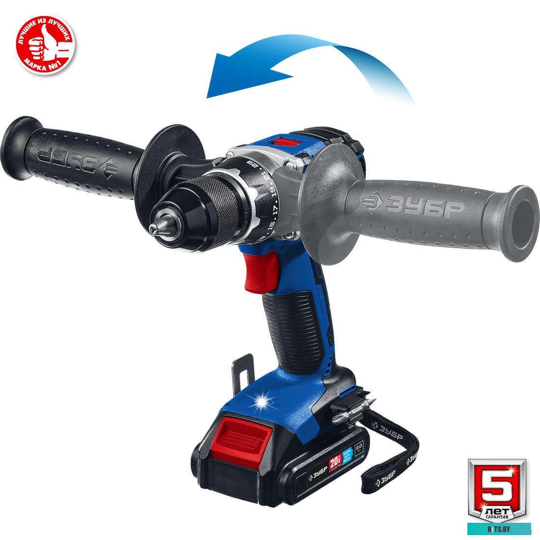 Зубр Профессионал DB-201-22 (с 2-мя АКБ, кейс)