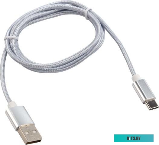Адаптер Rexant 18-1899 USB Type-A - USB Type-C (1 м, серебристый)