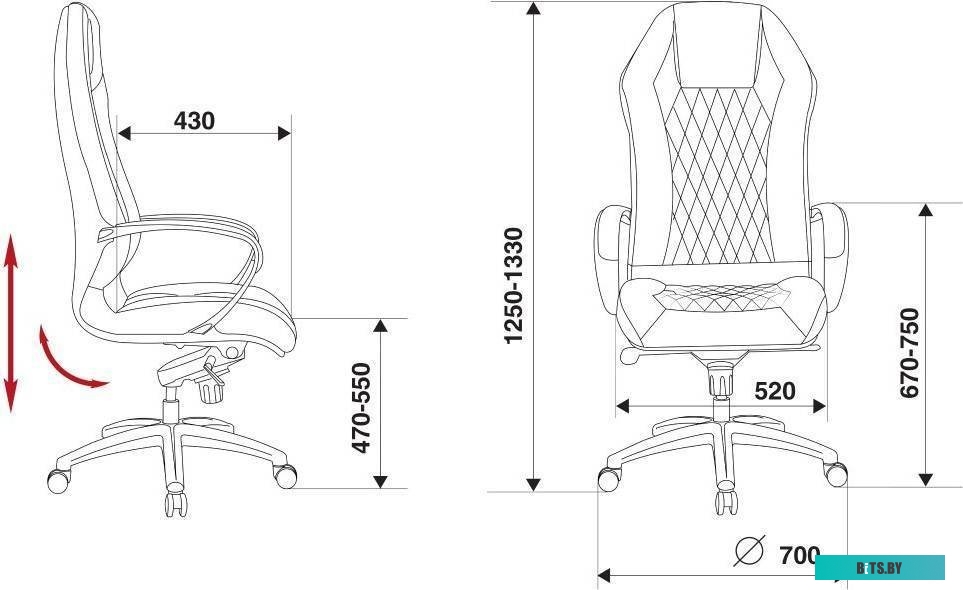 _AURA/BROWN Кресло руководителя Бюрократ _Aura коричневый кожа крестов. алюминий
