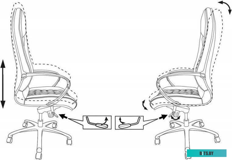 _AURA/BROWN Кресло руководителя Бюрократ _Aura коричневый кожа крестов. алюминий