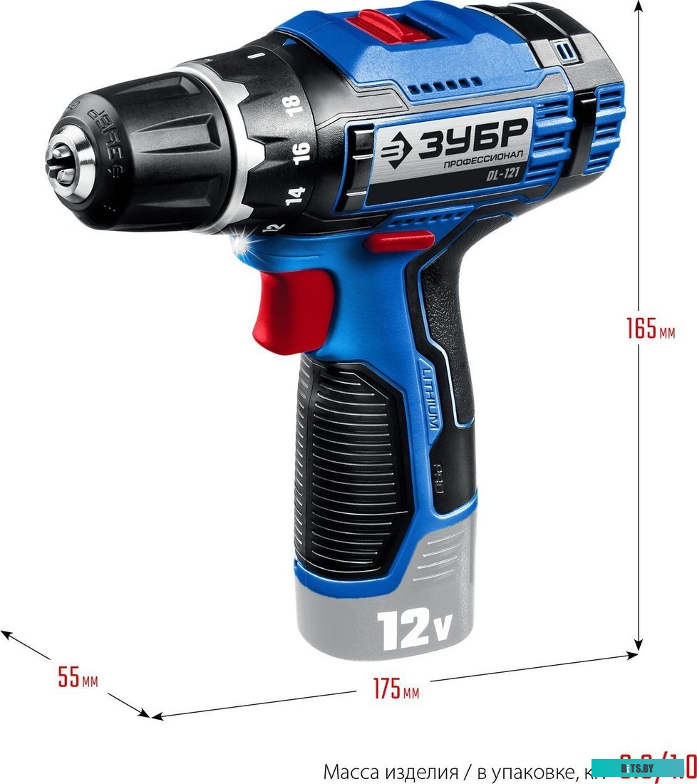 Зубр Профессионал DL-121 (без АКБ)