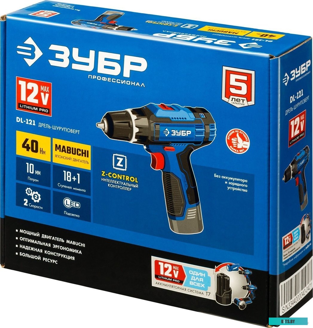 Зубр Профессионал DL-121 (без АКБ)