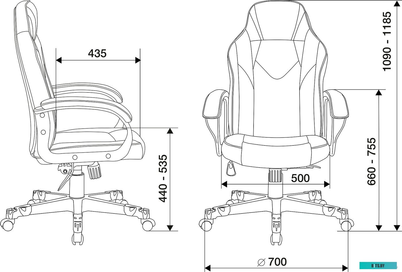 Кресло Бюрократ ZOMBIE GAME 17 CARBO (черный)