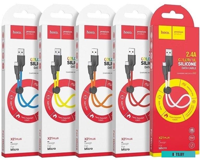 Кабель Hoco X21 Micro USB (белый)