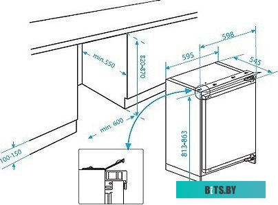 Встраиваемый холодильник BEKO BU1100HCA