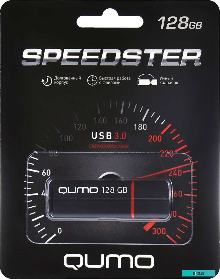 Флешка Qumo Speedster QM16GUD3-SP-black 16GB