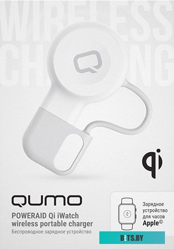 Беспроводное зарядное QUMO PowerAid Qi iWatch (белый)