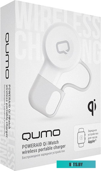 Беспроводное зарядное QUMO PowerAid Qi iWatch (белый)