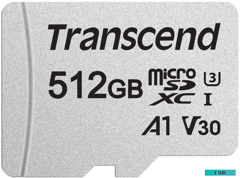 Карта памяти Transcend microSDXC 300S 512GB (с адаптером) <TS512GUSD300S-A>