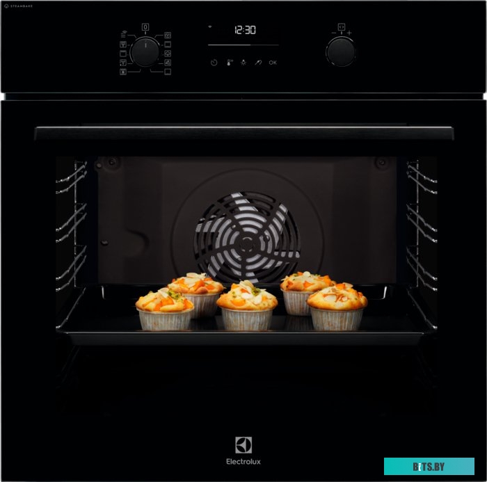 EOD6C77WZ Встраиваемые электрические духовки ELECTROLUX/ Электрический духовой шкаф с конвекцией, приготовление на пару, объем 72 л, утапливаемые пере